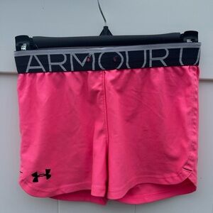 Under Armour Pink Athletic Shorts Lightweight Performance Fit